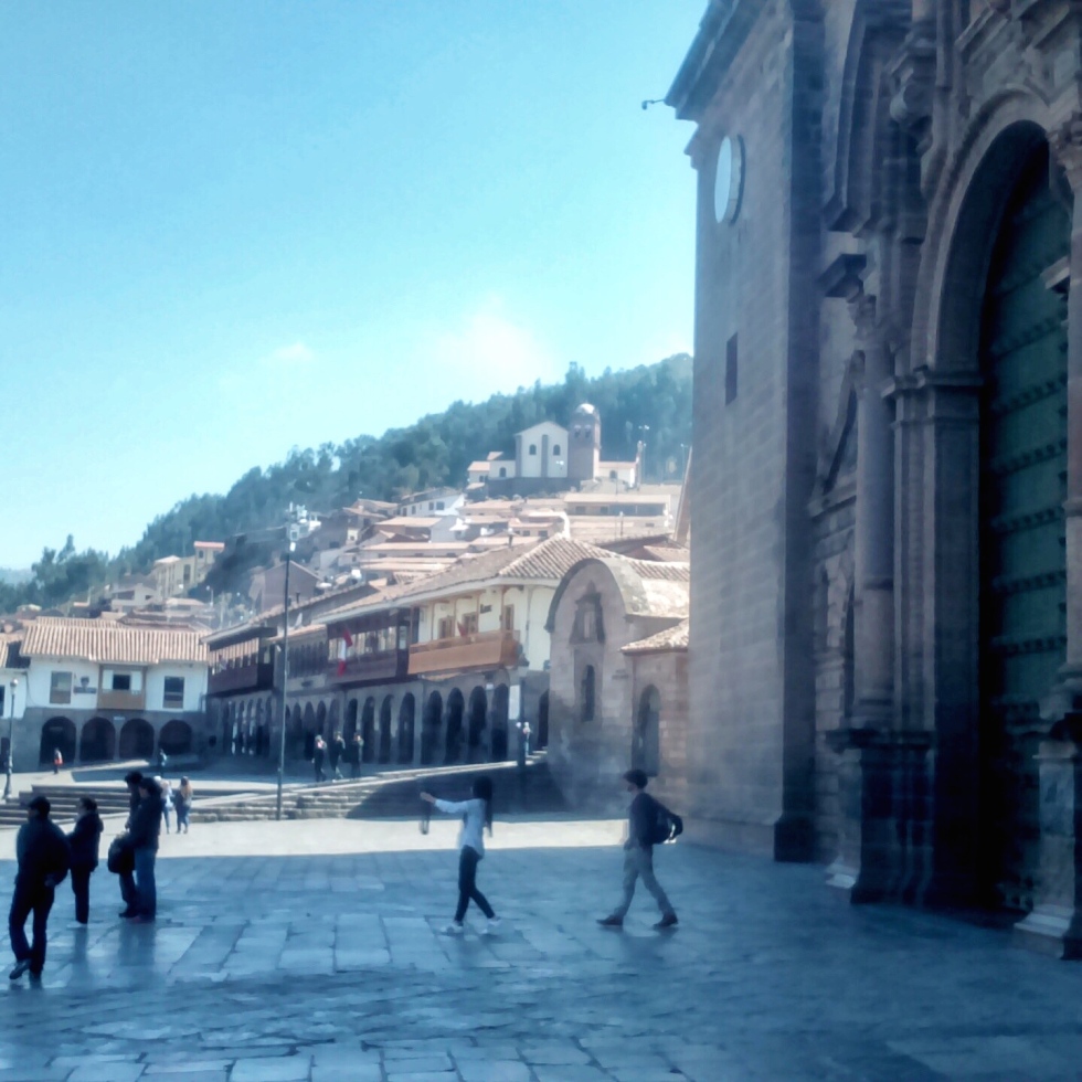 A view of the Plaza de Armas in Cuzco