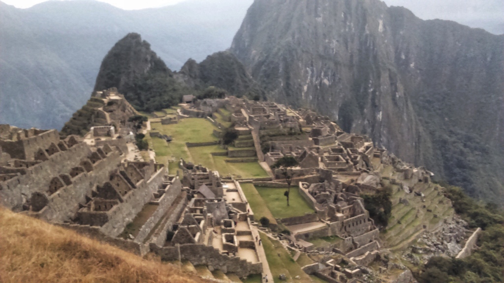 A view over Machu Picchu in the Andes